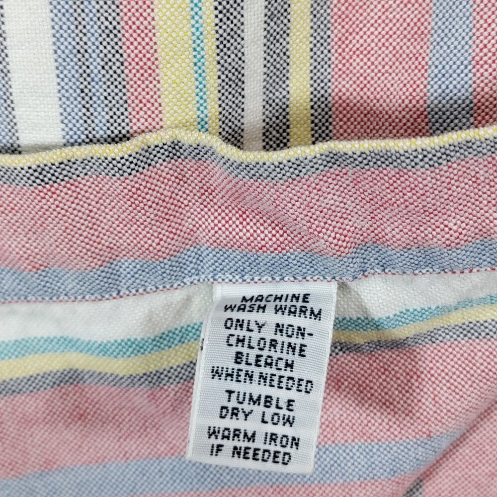 Ralph Lauren Shirt Mens XL Multi-color Striped Oxford Flesh Pony Logo - Picture 5 of 10